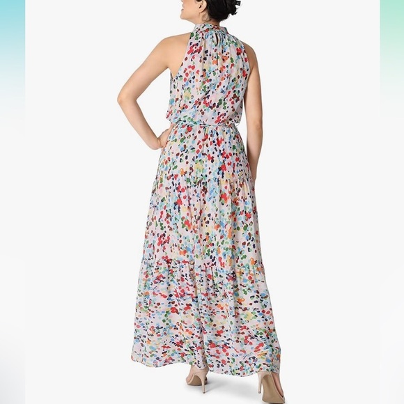 Julia Jordan Abstract Polka Dot Mocked Neck Halter Dress size 6 - Picture 8 of 8